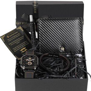 Men's Luxury Gift Set with Watch, Wallet, Bracelet, Multitool Pen